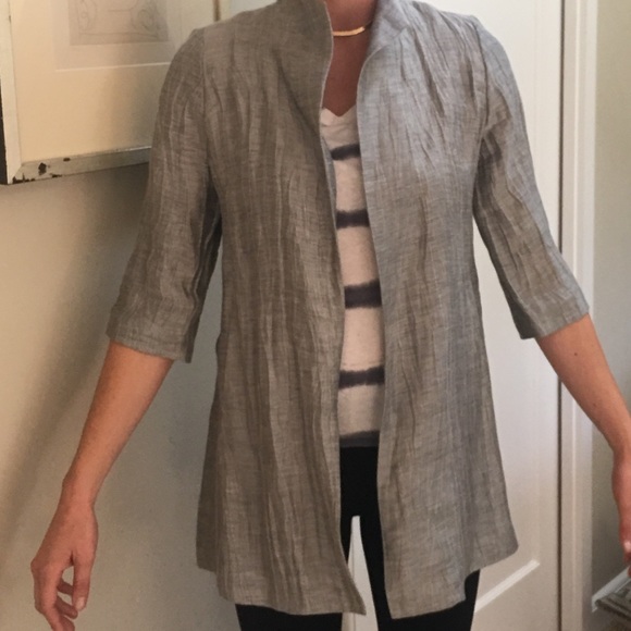 Eileen Fisher Light Weight Coat - RUNS BIG - Picture 3 of 6